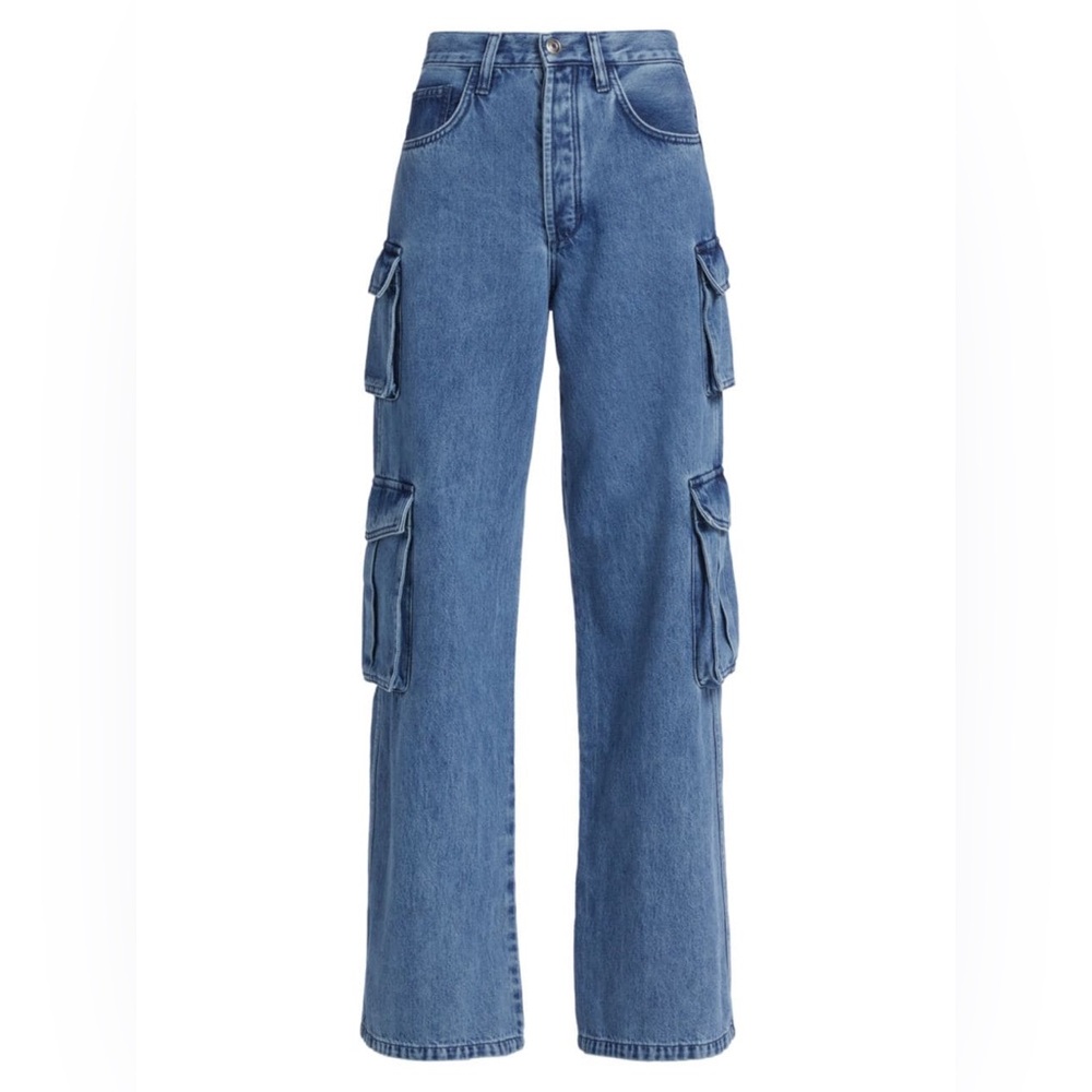 NWT Favorite Daughter The Carly Cargo Jeans - Size 27